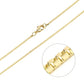 14K Gold Plated Moon Necklace The Cole Collection