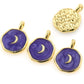 14K Gold Plated Moon Necklace The Cole Collection