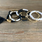 Black & White Beaded Stretch Bracelets The Cole Collection