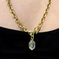 Chunky Gold & Hexagon Crystal Necklace The Cole Collection