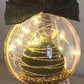 DARK GREEN VELVET LIGHT UP ORNAMENT The Cole Collection