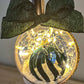 DARK GREEN VELVET LIGHT UP ORNAMENT The Cole Collection