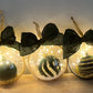 DARK GREEN VELVET LIGHT UP ORNAMENT The Cole Collection