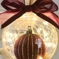 DARK RED VELVET LIGHT UP ORNAMENT The Cole Collection