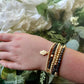 Gold Hamsa & Onyx Beaded Bracelets The Cole Collection