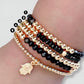 Gold Hamsa & Onyx Beaded Bracelets The Cole Collection