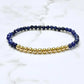 Gold Lapis Beaded Bracelets The Cole Collection