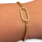 Gold Pave Adjustable Bracelet The Cole Collection