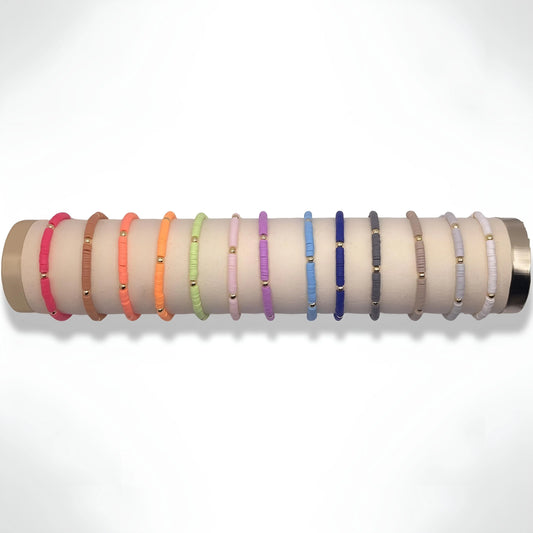 Gold Plated Colorful Beaded Bracelet The Cole Collection