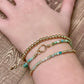 Gold & Amazonite Beaded Bracelets The Cole Collection