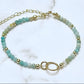 Gold & Amazonite Beaded Bracelets The Cole Collection