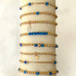 Gold & Blue Lapis Beaded Bracelets The Cole Collection