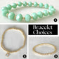 Gold & Green Beaded Stretch Bracelets The Cole Collection