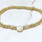 Gold & Pink Gemstone Beaded Bracelets The Cole Collection