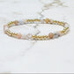 Gold & Pink Gemstone Beaded Bracelets The Cole Collection