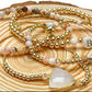 Gold & Pink Gemstone Beaded Bracelets The Cole Collection