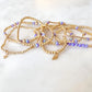 Gold & Purple Opal Beaded Bracelets The Cole Collection