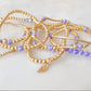 Gold & Purple Opal Beaded Bracelets The Cole Collection