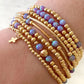 Gold & Purple Opal Beaded Bracelets The Cole Collection