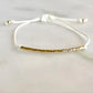 Gold & White Braided Bracelet The Cole Collection