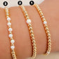 Gold & White Opal Beaded Bracelets The Cole Collection