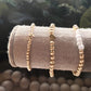 Personalized Initial Gold Beaded Bracelets The Cole Collection