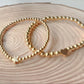 Personalized Initial Gold Beaded Bracelets The Cole Collection