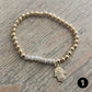 Personalized Initial Howlite Bracelets The Cole Collection