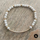 Personalized Initial Howlite Bracelets The Cole Collection