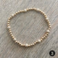 Personalized Initial Howlite Bracelets The Cole Collection