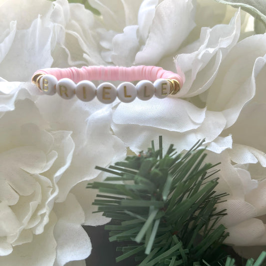 Personalized Pastel Initial Bracelet The Cole Collection