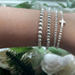 Silver Cross Beaded Bracelets The Cole Collection