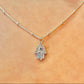 Silver Plated Hamsa Necklace The Cole Collection