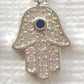 Silver Plated Hamsa Necklace The Cole Collection