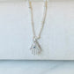 Silver Plated Hamsa Necklace The Cole Collection