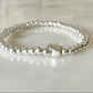 Silver & Peach Beaded Bracelets The Cole Collection