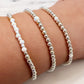 Silver & White Opal Beaded Bracelets The Cole Collection