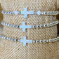 Silver & White Opal Cross Bracelets The Cole Collection