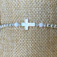 Silver & White Opal Cross Bracelets The Cole Collection