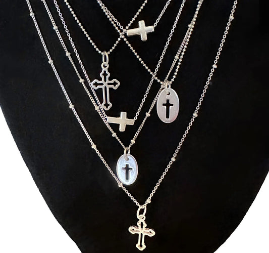 Sterling Silver Cross Necklaces The Cole Collection