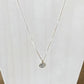 Sterling Silver Hammered Disc Necklace The Cole Collection