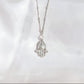 Sterling Silver Hamsa Necklace The Cole Collection