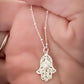 Sterling Silver Hamsa Necklace The Cole Collection