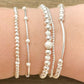 Sterling Silver Stardust Beaded Bracelets The Cole Collection