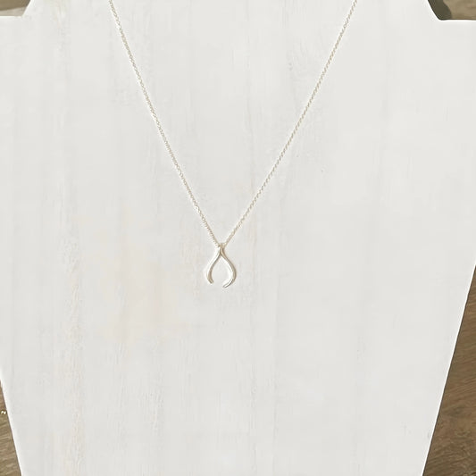 Sterling Silver Wishbone Necklace The Cole Collection