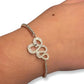 White Gold Snake Adjustable Bracelet The Cole Collection