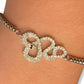 White Gold Snake Adjustable Bracelet The Cole Collection